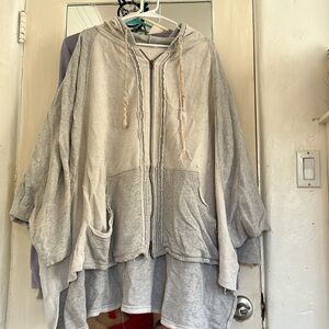 Sweatshirt with hoody- over sized - bought brand new and ready to part